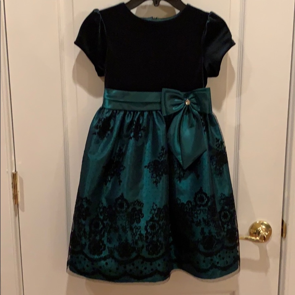 Jane Copeland Hunter Green Elegant Dress. Size 6x